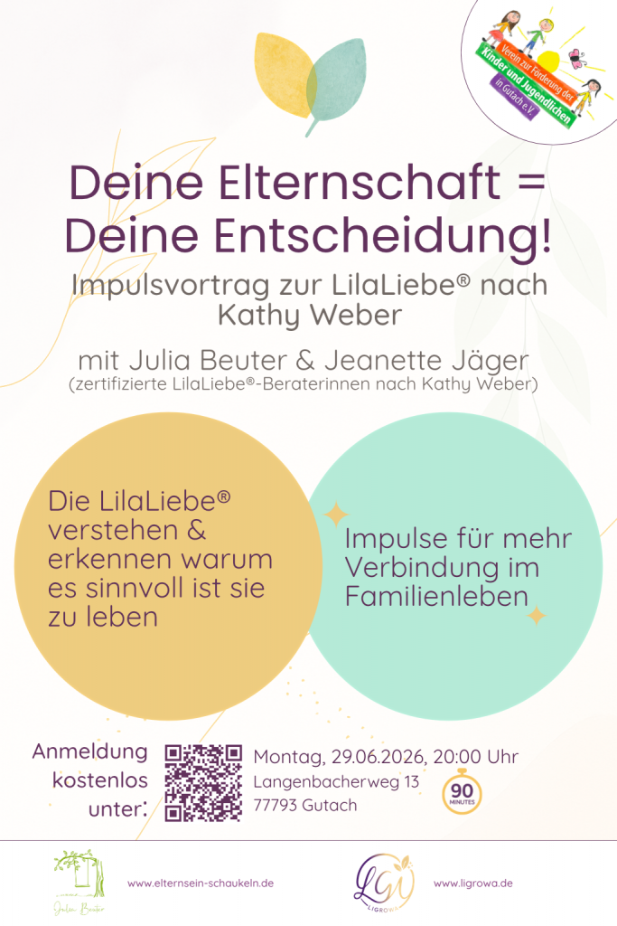 Flyer Impulsvortrag zur LilaLiebe®